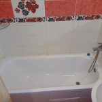Вид ванны в однокомнатной квартире на Чуйкова